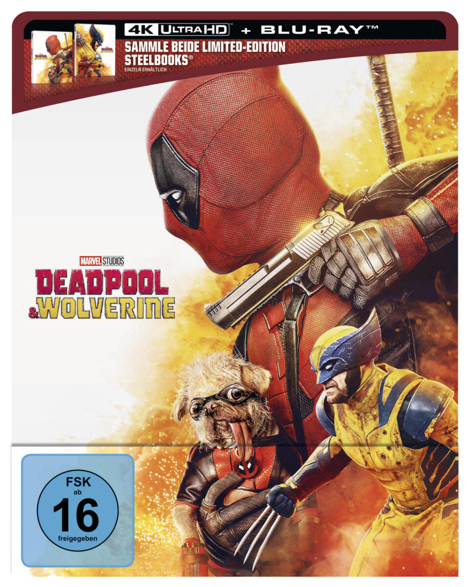 Deadpool & Wolverine ab 8. November 2024 im Deadpool Steelbook auf 4K Ultra HD Blu-ray