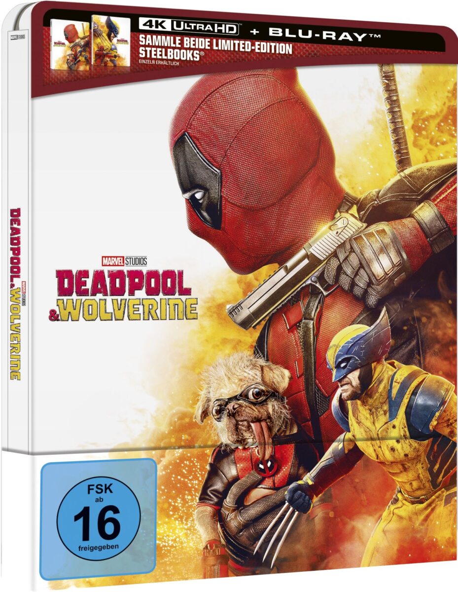 Deadpool & Wolverine ab 8. November 2024 im Deadpool Steelbook auf 4K Ultra HD Blu-ray