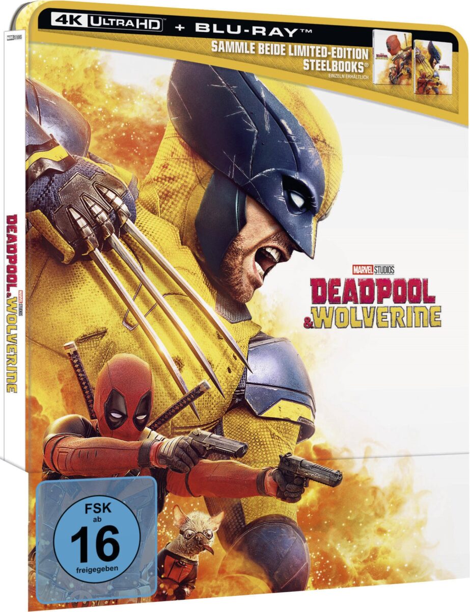 Deadpool & Wolverine ab 8. November 2024 im Wolverine Steelbook auf 4K Ultra HD Blu-ray