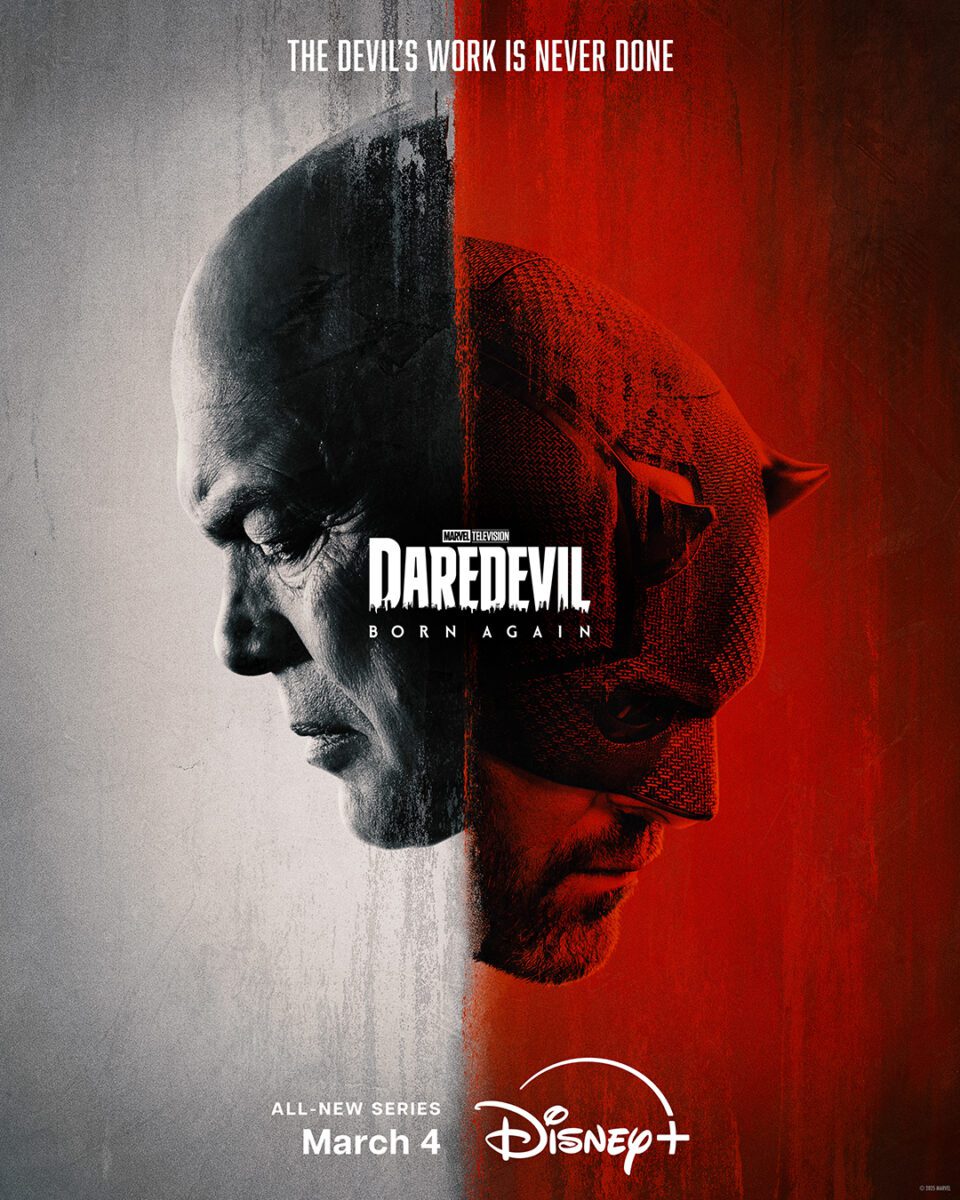 Daredevil: Born Again Disney+ Poster zum Trailer