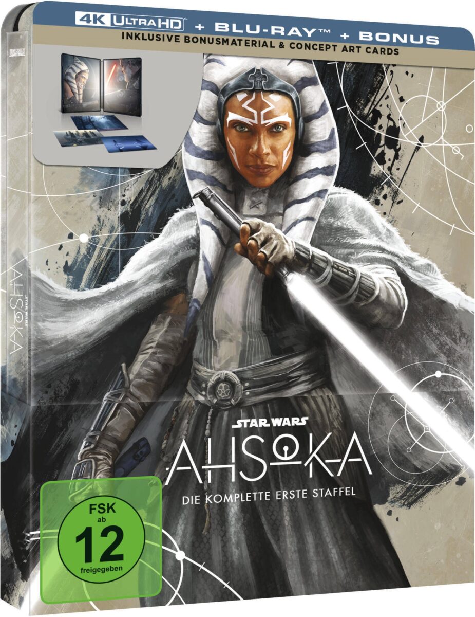 Lucasfilms Star Wars: Ahsoka - Die komplette erste Staffel ist ab dem 28. Februar 2025 im 4K Ultra HD Blu-ray Steelbook erhältlich