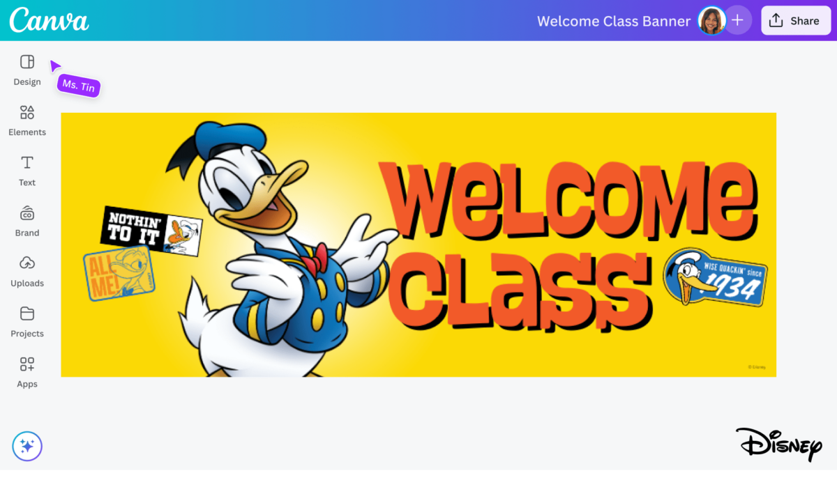 Magische Designs: Über 300 neue Disney Vorlagen jetzt auf Canva verfügbar 3 Auf Canva gibt es nun Disney Vorlagen für soziale Medien, Einladungen, Präsentationen und Poster zB mit Donald Duck