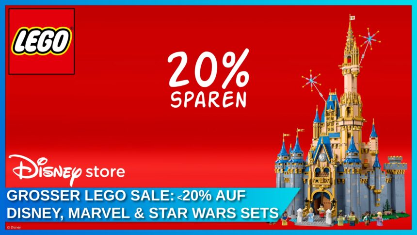Magische Rabatte für LEGO Fans: 20% auf ausgewählte Sets auf DisneyStore.de!