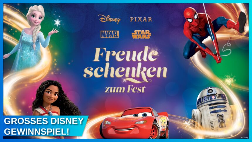 Gewinnspiel: Freude schenken zum Fest – Gewinne magische Fanpakete für Disney-, Pixar-, Marvel- und Star Wars-Fans!