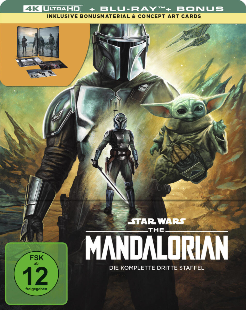 Lucasfilms Star Wars The Mandalorian - Die komplette dritte Staffel ist ab dem 28. Februar 2025 im 4K Ultra HD Blu-ray Steelbook erhältlich
