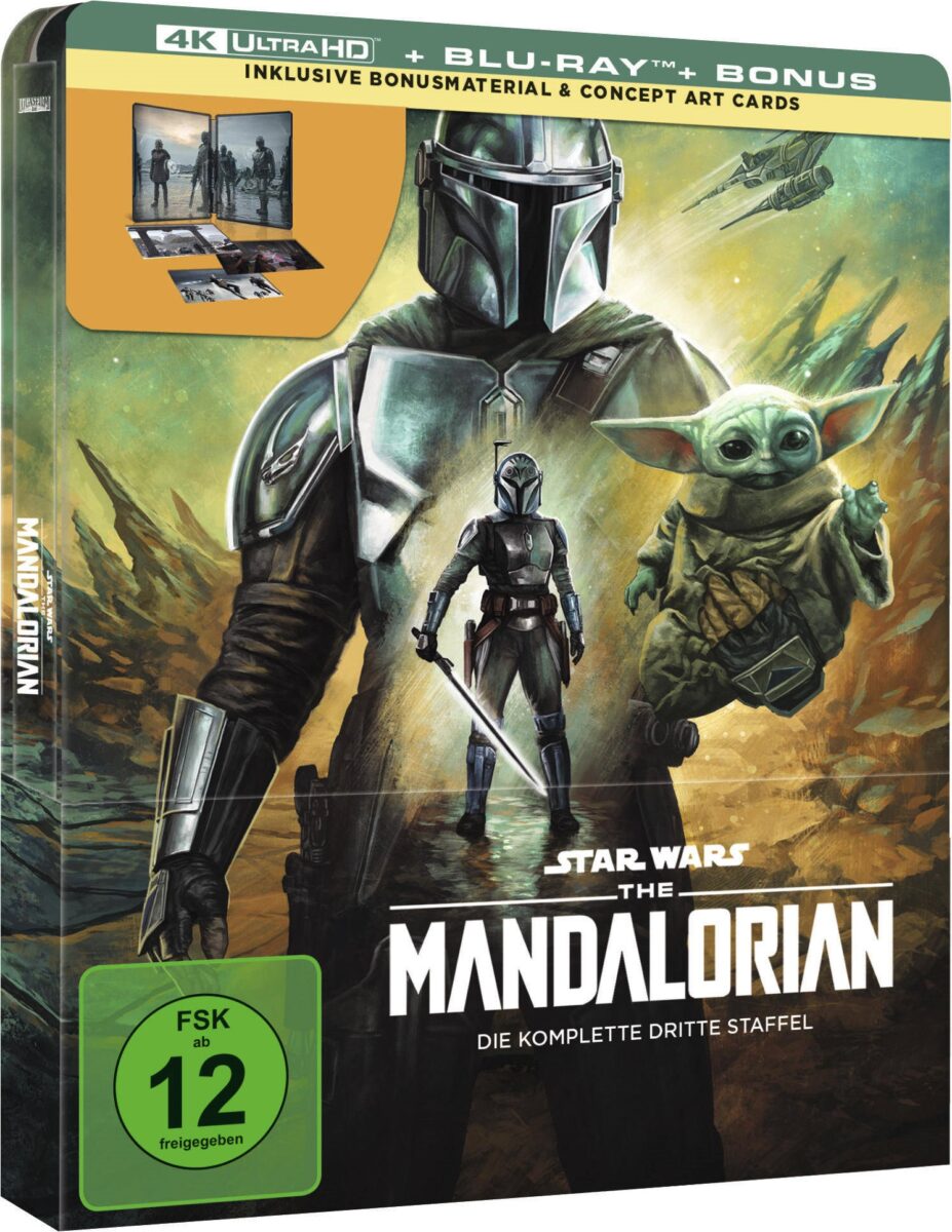 Lucasfilms Star Wars The Mandalorian - Die komplette dritte Staffel ist ab dem 28. Februar 2025 im 4K Ultra HD Blu-ray Steelbook erhältlich