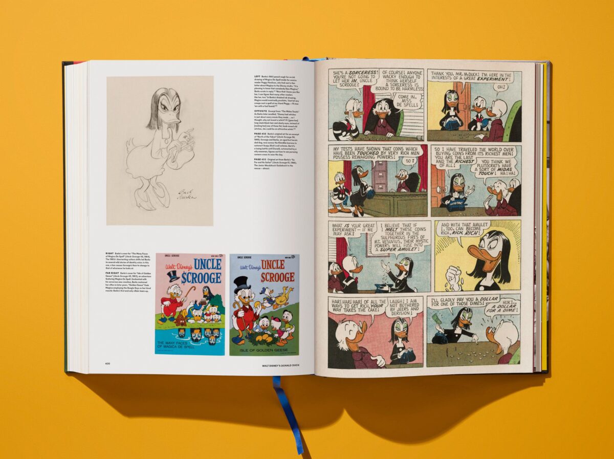 Das Buch behandelt auch Nebencharaktere wie Dagobert Duck und Gundel Gaukeley