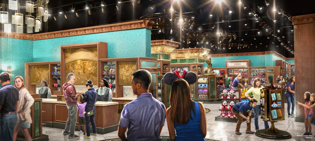World Premiere: Ein Blick auf den neuen Eingangsbereich in Disneyland Paris 10 Mickey's of Hollywood Boutique Shop in Disney Adventure World