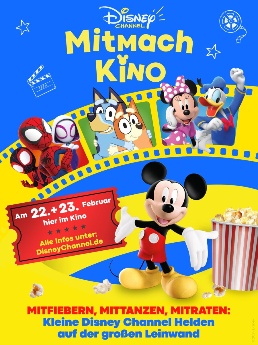 Disney Channel Mitmach-Kino am 22. und 23. Februar 2025