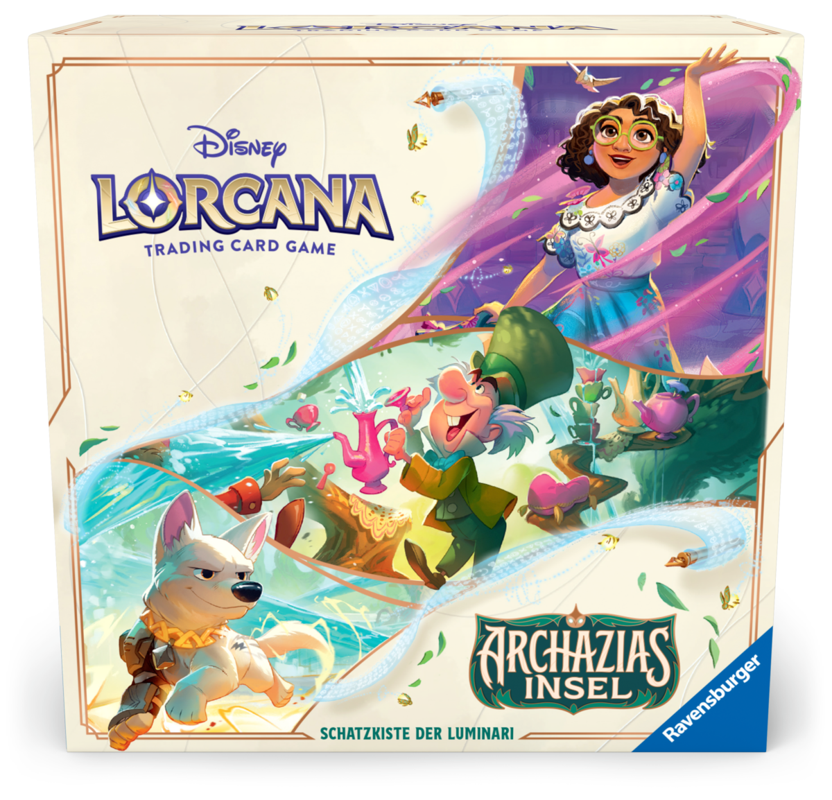Disney Lorcana: Archazias Insel - Schatzkiste der Luminari Vorderseite