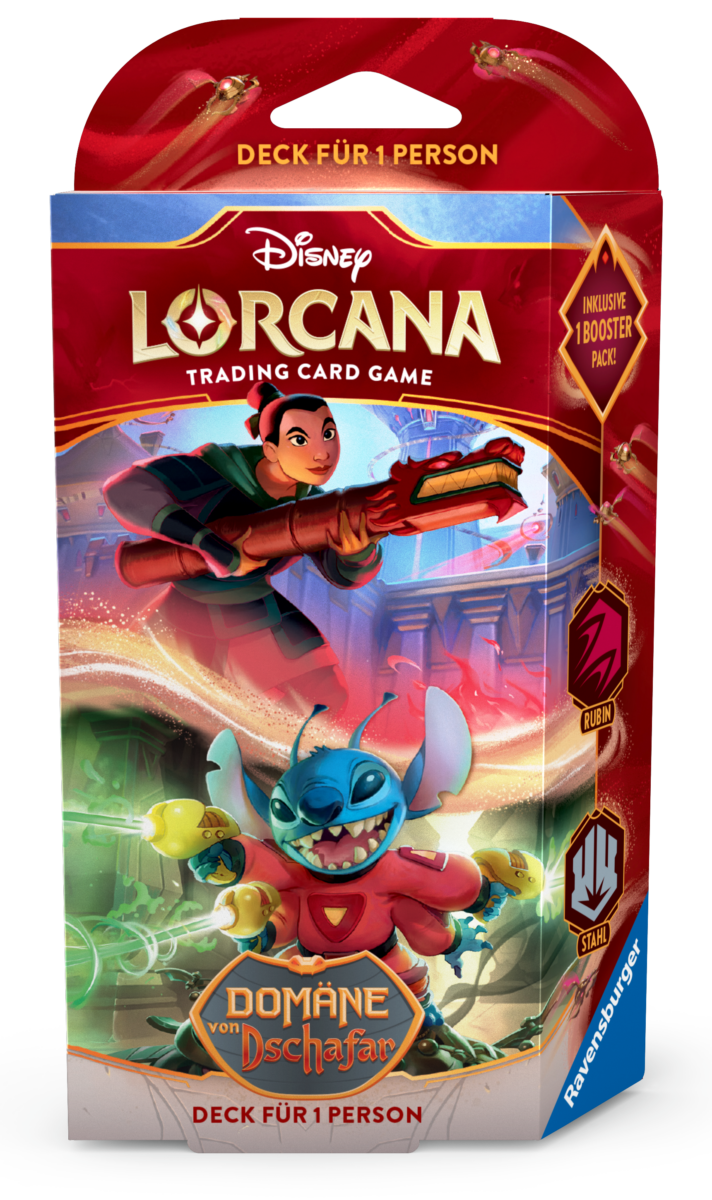 Disney Lorcana: Domäne von Dschafar  Starter-Deck Mulan und Stitch