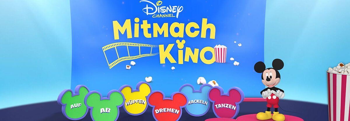 Disney Channel Mitmach-Kino für alle Kinder im Vorschuldalter mit Micky Maus und Disney Junior Helden