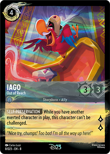 Jago D23 Promo Karte aus Disney Lorcana aus Aladdin