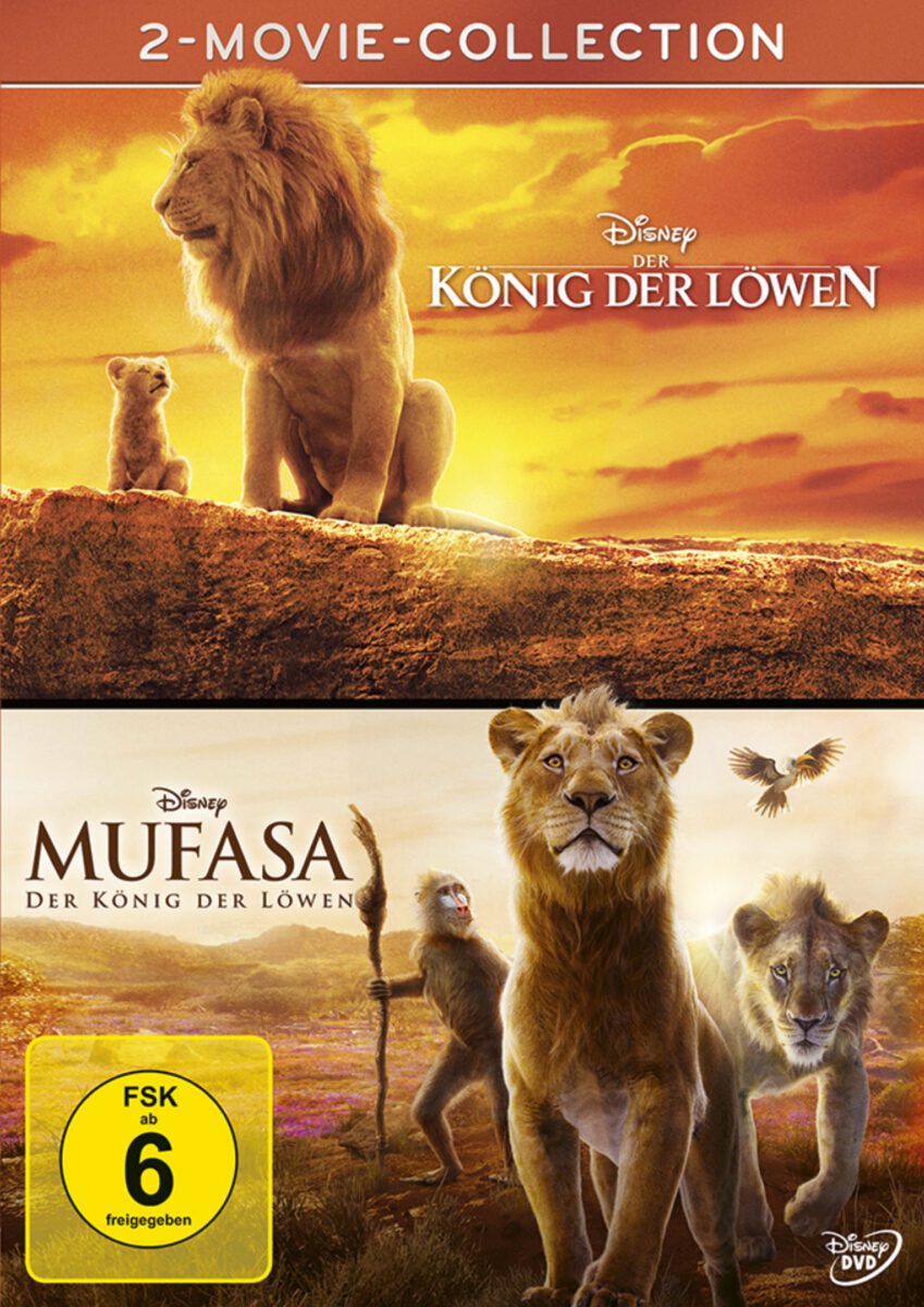 Mufasa: Der König der Löwen 2-Movie-Collection auf DVD