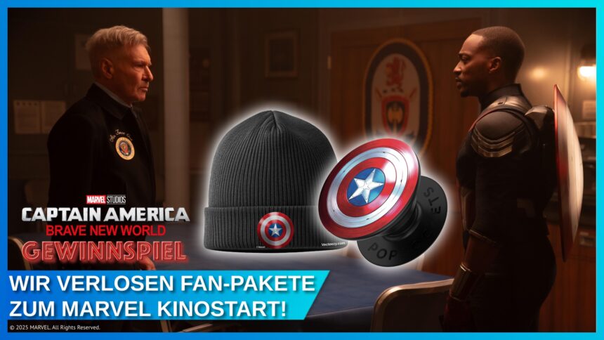 Gewinnspiel: Gewinnt 2 Fanpakete zu Marvels “Captain America: Brave New World” – ab Donnerstag im Kino!