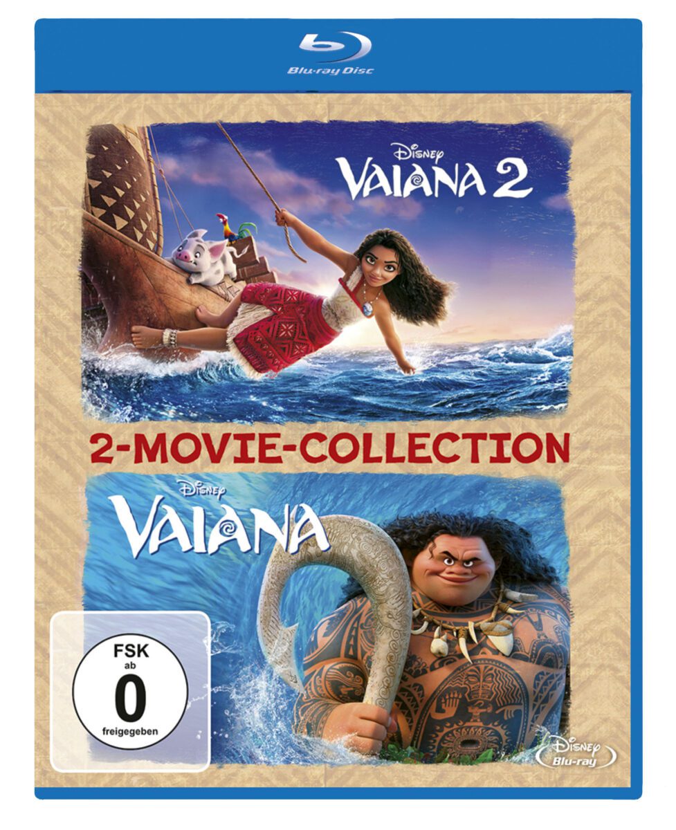 Vaiana und Vaiana 2 2-Movie-Collection auf Blu-ray Disc