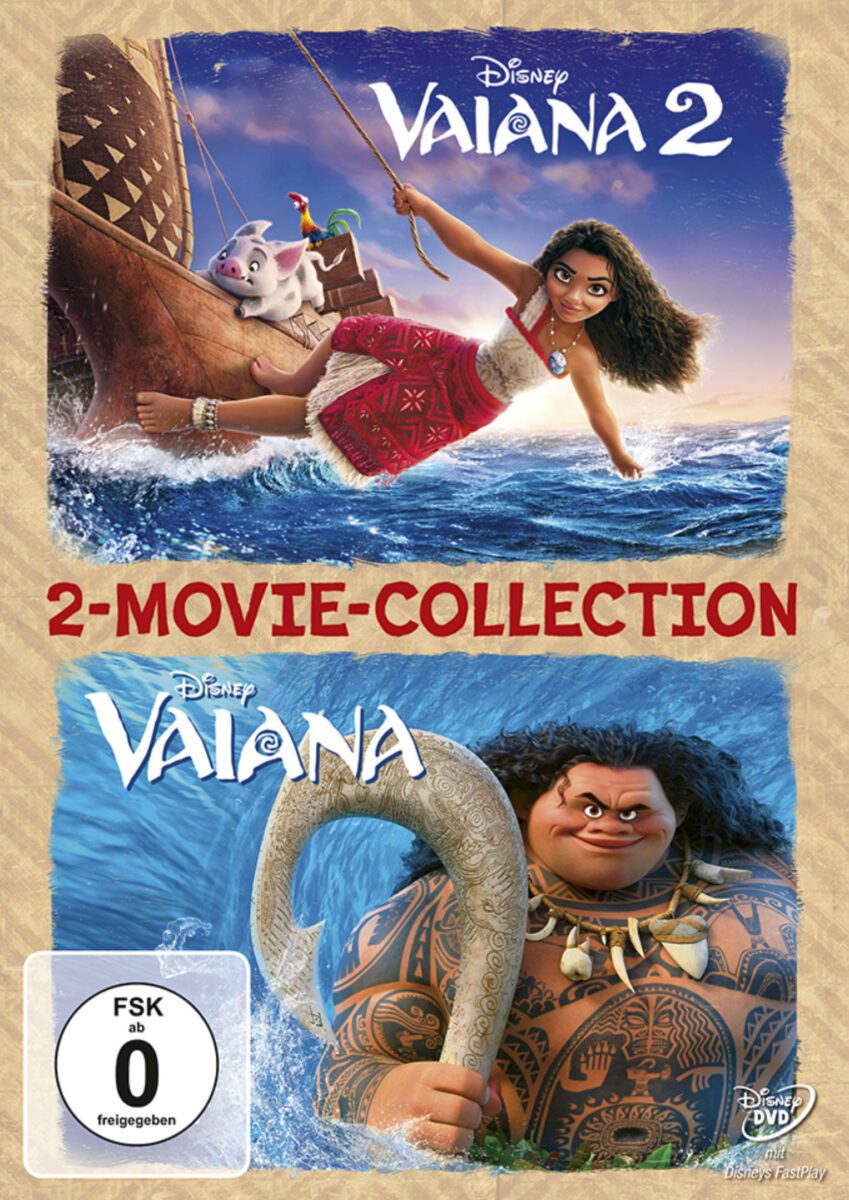 Vaiana und Vaiana 2 2-Movie-Collection auf DVD