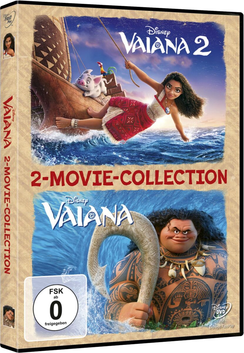 Vaiana und Vaiana 2 2-Movie-Collection auf DVD