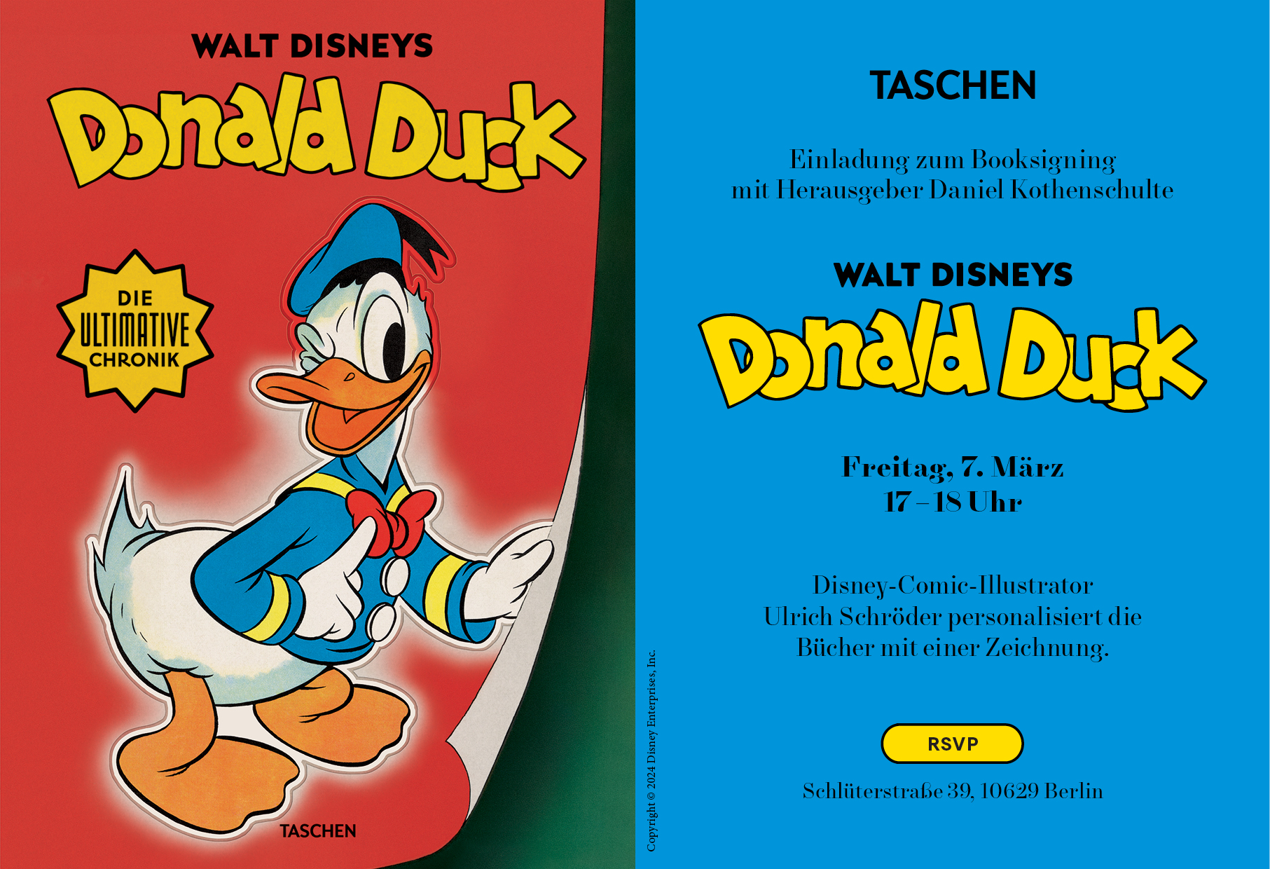 Berlin: Booksigning “Donald Duck: Die ultimative Chronik” mit Daniel Kothenschulte und Ulrich Schröder