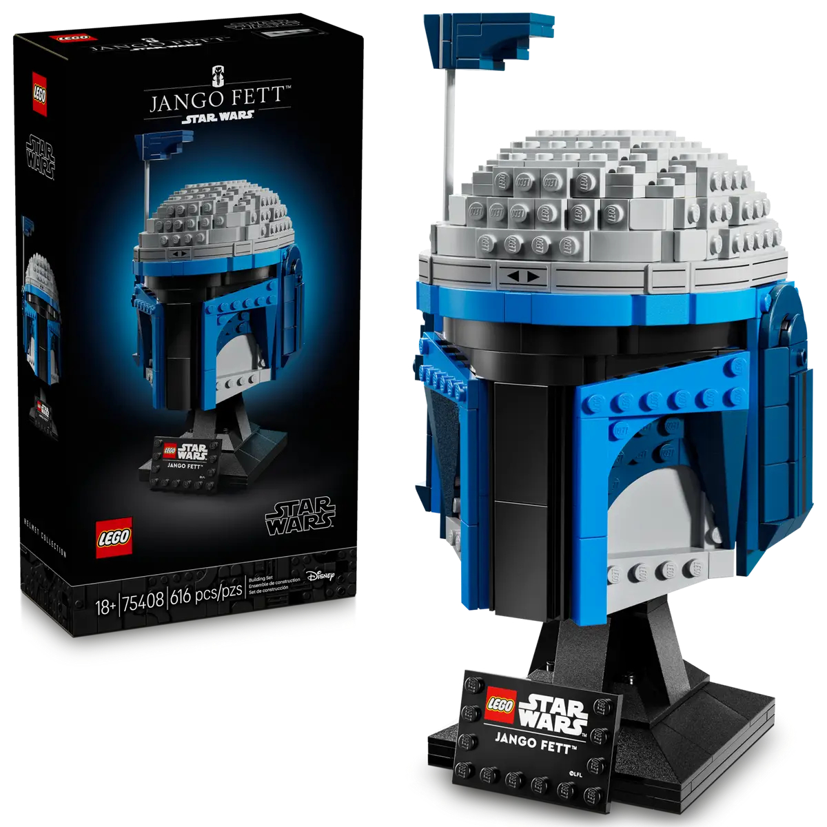 Star Wars Day Gewinnspiel mit Premium Darth Vader Helm als Hauptpreis – Gewinne galaktische Preise zum ultimativen Fan-Feiertag 4 1x Jango Fett™ Helm von LEGO (Wert: 79,99 €)