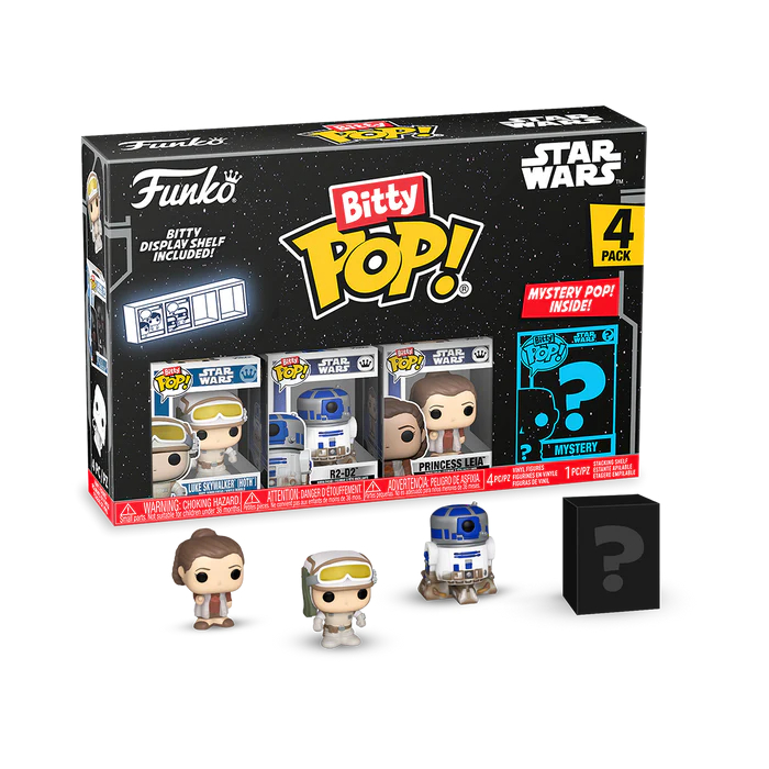 Star Wars Day Gewinnspiel mit Premium Darth Vader Helm als Hauptpreis – Gewinne galaktische Preise zum ultimativen Fan-Feiertag 6 1x Bitty Pop! Star Wars 4-Pack Series 3 von Funko (Wert: 13,00 €)
