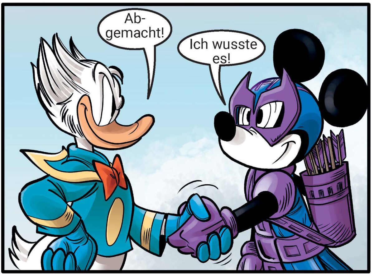Gewinnspiel: LTB 598 – „What if …? Donald Duck became Wolverine“! Gewinne das spektakuläre Marvel x Disney Crossover! 8 DE DDP0598 016.p1 p2