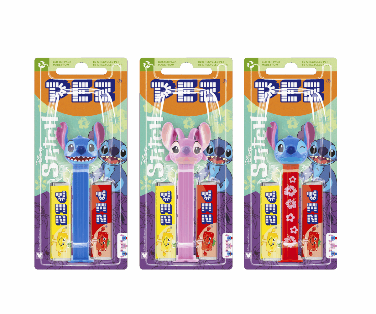 4× PEZ Spender Stitch von PEZ (je Wert: 2,42 €)