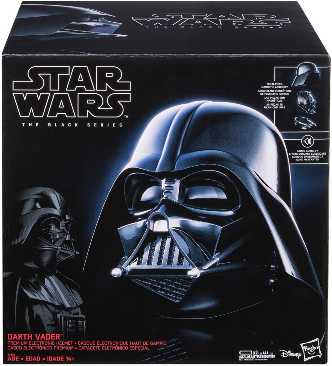 Star Wars Day Gewinnspiel mit Premium Darth Vader Helm als Hauptpreis – Gewinne galaktische Preise zum ultimativen Fan-Feiertag 3 1x Star Wars The Black Series Darth Vader Elektronischer Premium Helm von Hasbro (Wert: 159,99 €)