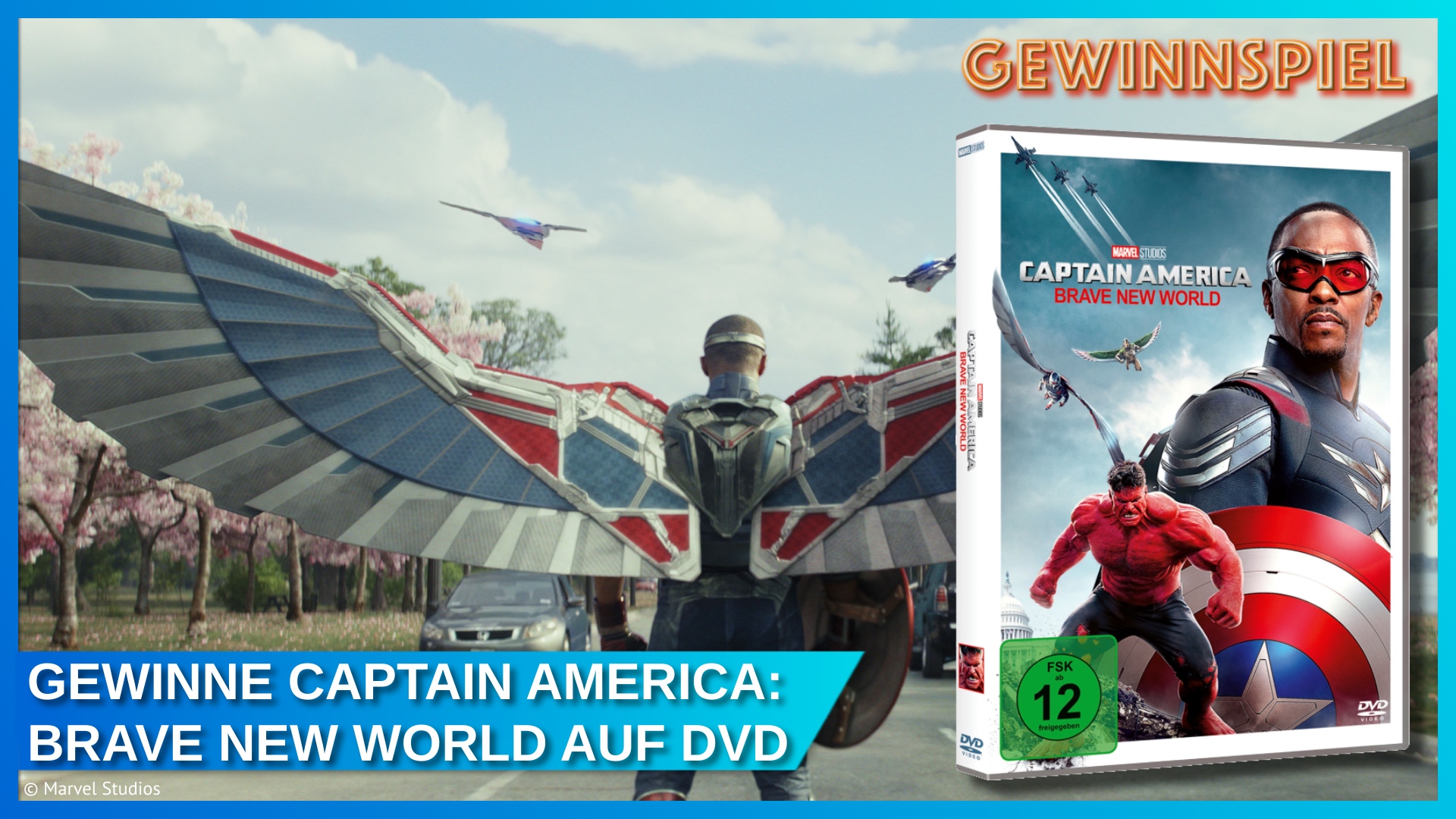 Gewinnspiel: Captain America: Brave New World Marvel DVD
