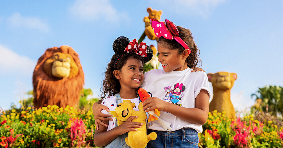 Young Girls at Epcot for Flower and Garden Festival at Walt Disney World