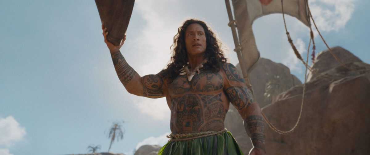 Dwayne Johnson als Maui in der epischen Vaiana Live Action Adaption.