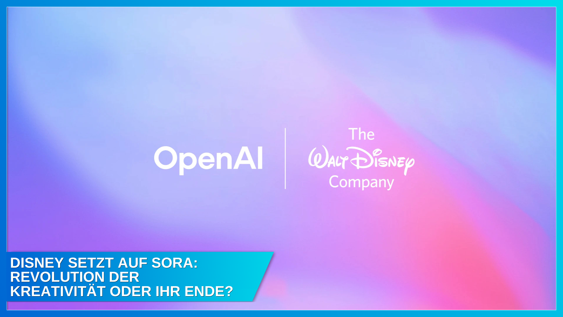 Disney setzt auf Sora: Revolution der Kreativität oder ihr Ende?