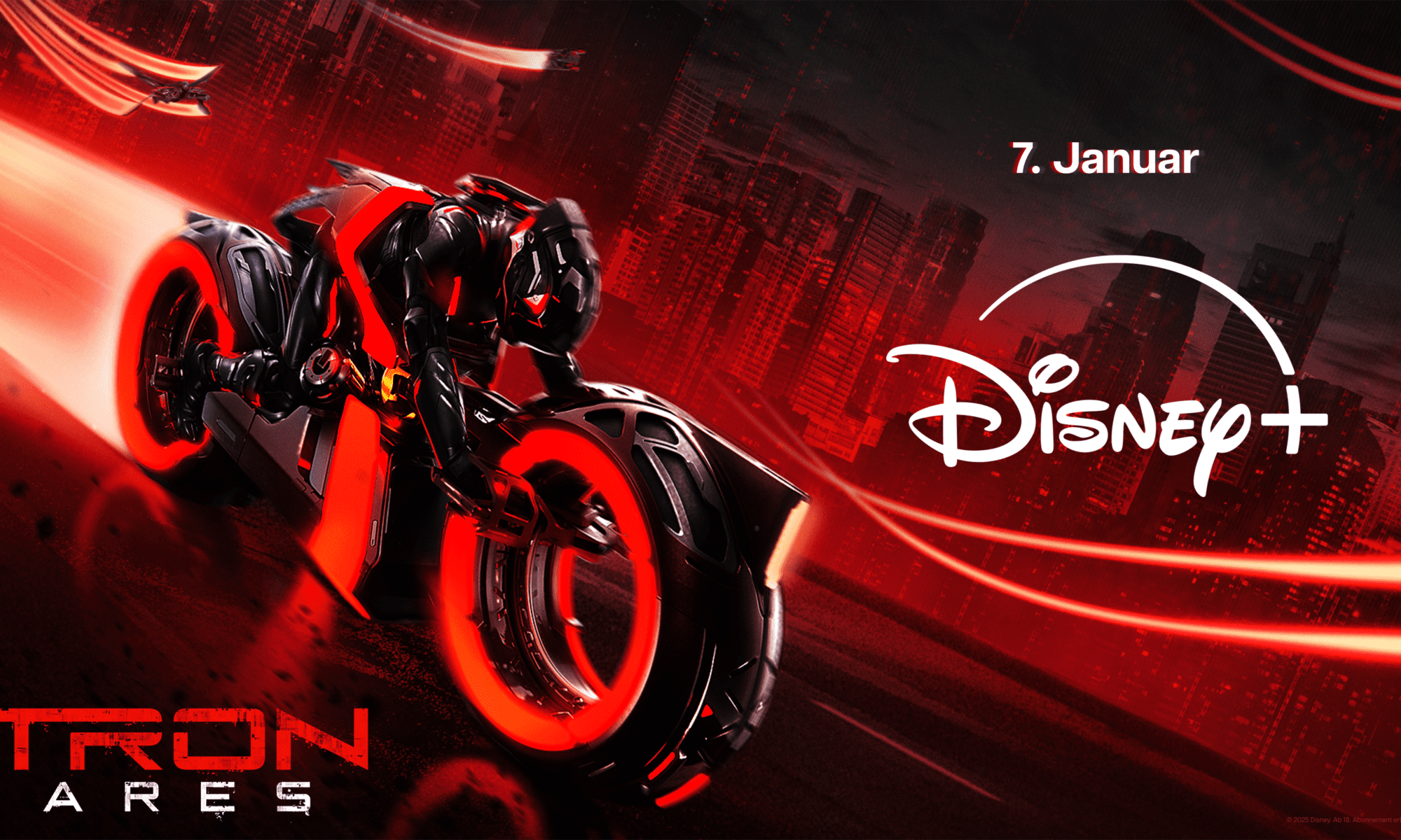 TRON: ARES – Das digitale Abenteuer startet am 7. Januar 2026 auf Disney+ 1 TRON: Area ab 7. Januar 2026 auf Disney+ streamen