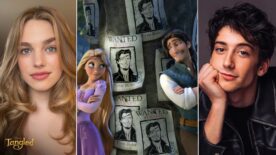 Teagan Croft als Rapunzel und Milo Manheim als Flynn Rider in Disneys Live Action Tangled