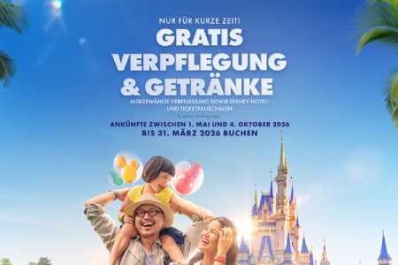 Walt Disney World 2026 + gratis Essen klingt gut?