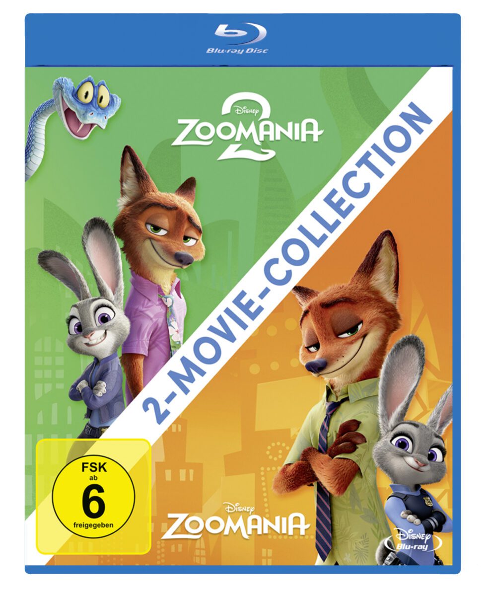 Disney Zoomania 1+2 Set auf Blu-ray
