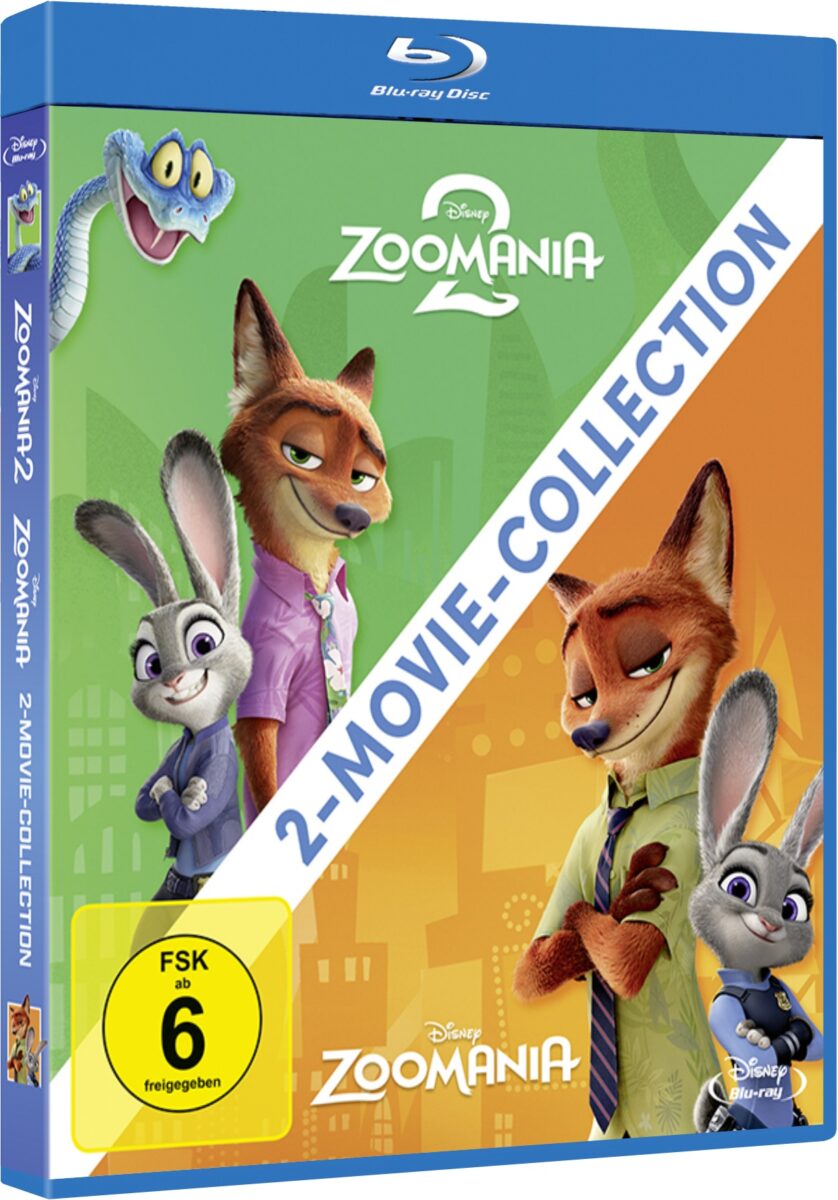 Disney Zoomania 1+2 Set auf Blu-ray