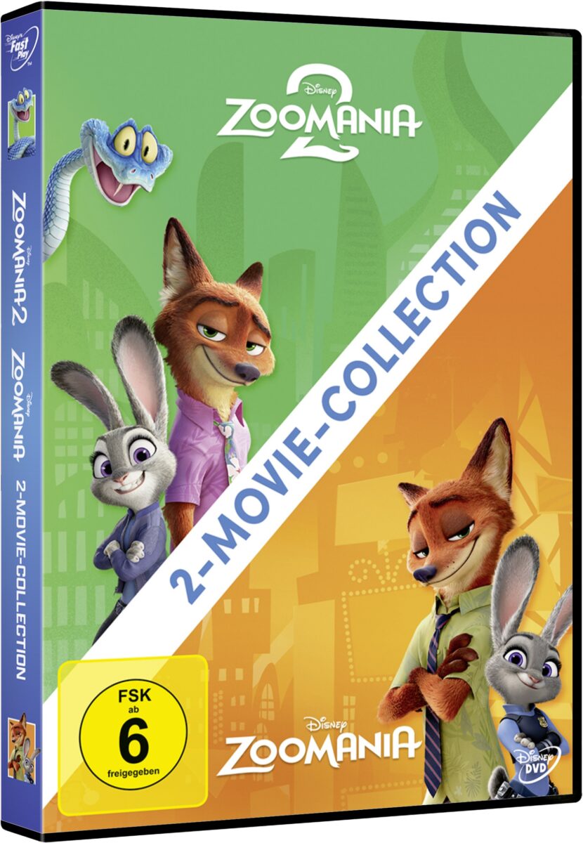 Disney Zoomania 1+2 Set auf DVD