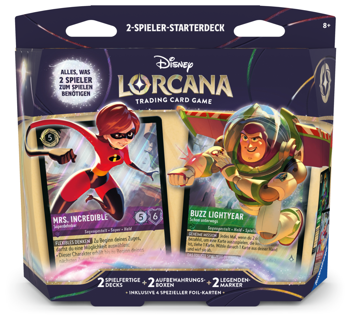 Disney Lorcana Unbekannte Wildnis 2-Spieler-Starterdecks zum direkt Loslegen für TCG-Anfänger
