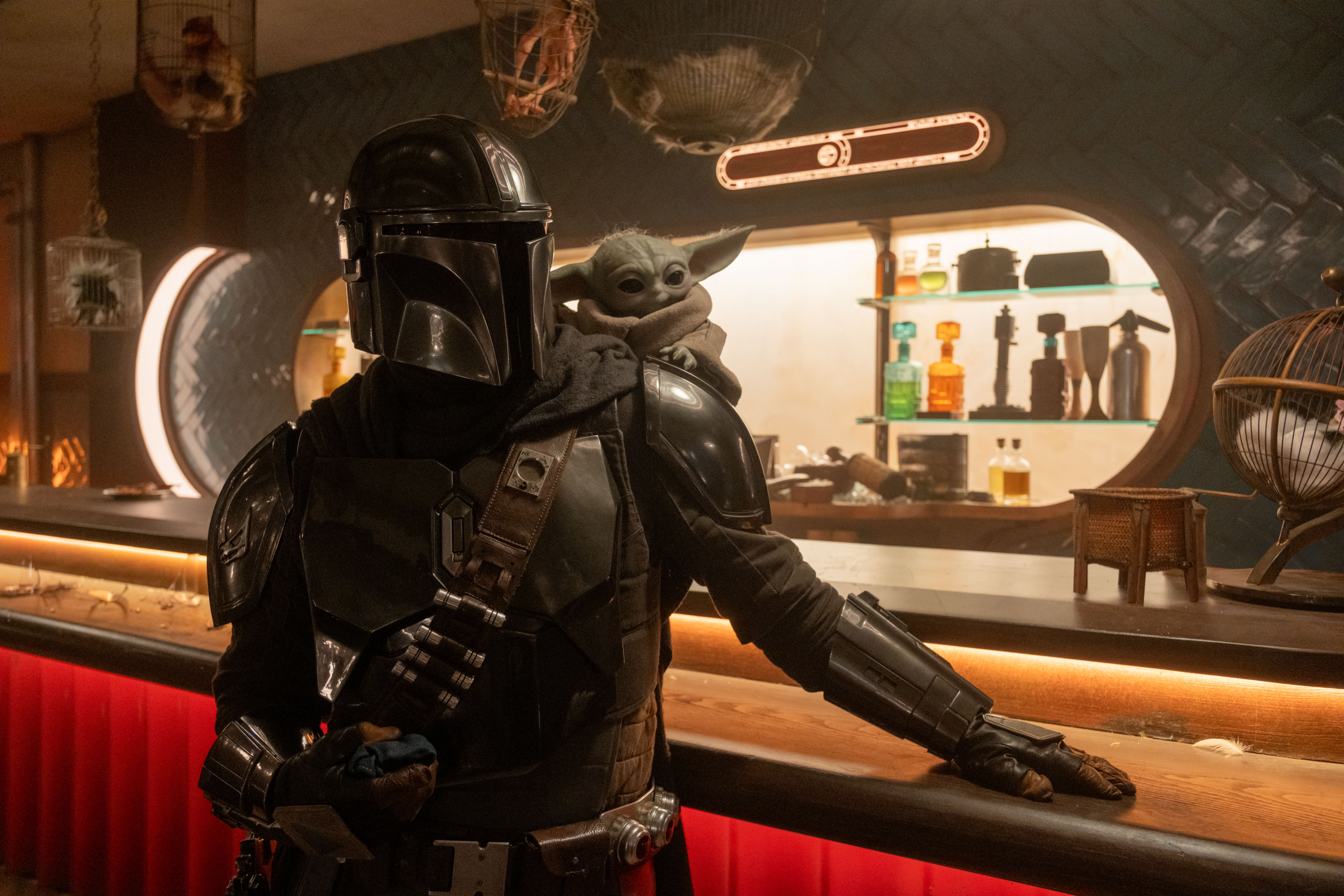 Din Djarin und Grogu im epischen Kampf im The Mandalorian and Grogu Film