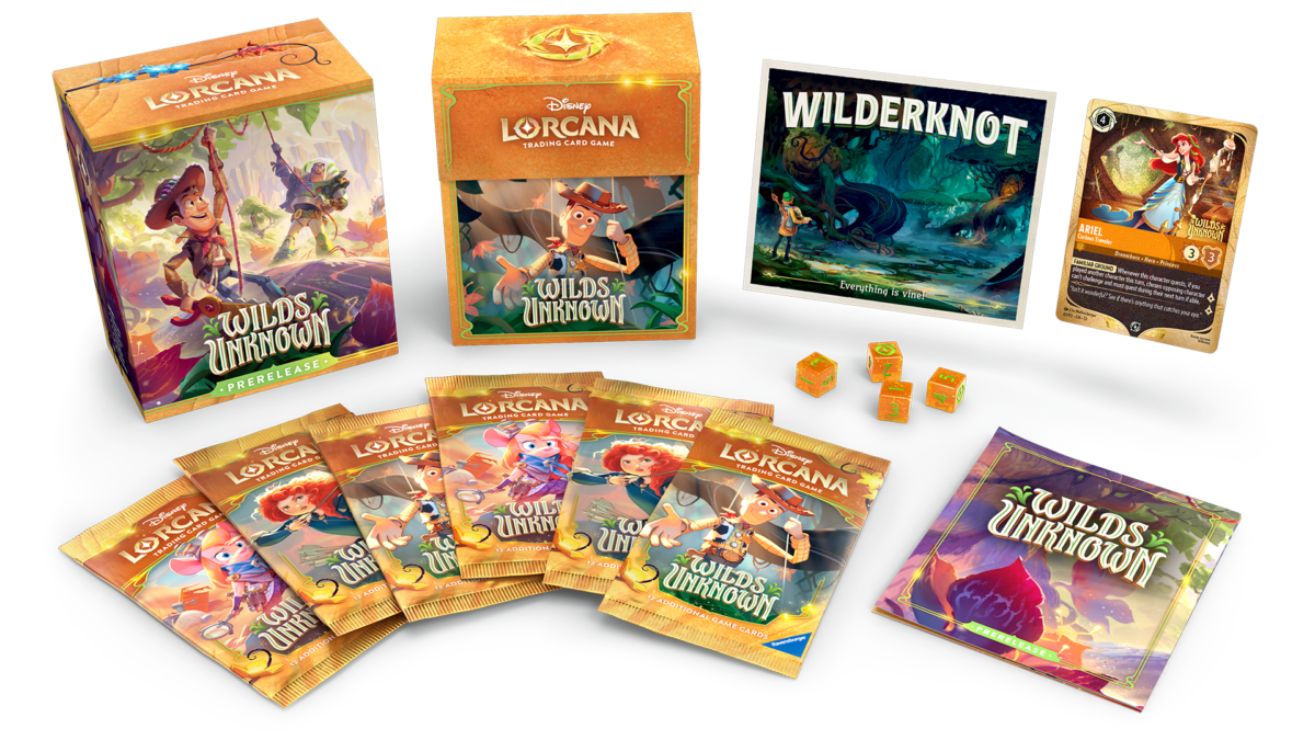 Disney Lorcana Unbekannte Wildnis Prerelease Box mit exklusiven Inhalten
